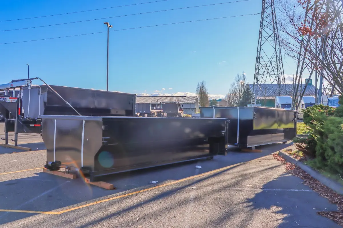 Roll-off dumpster ready for waste disposal at job site for Residential Dumpster Rental in Jamul